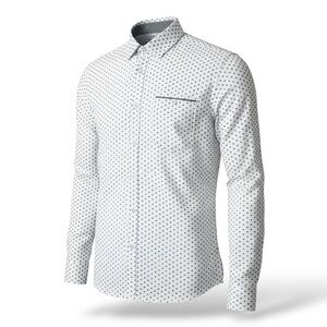 Craft + Flow Hawkins AOP Oxford Button Down Shirt Size L